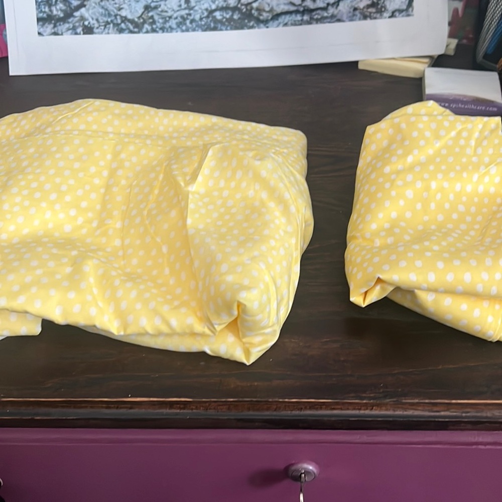 1 flat sheet and 1 pillow case